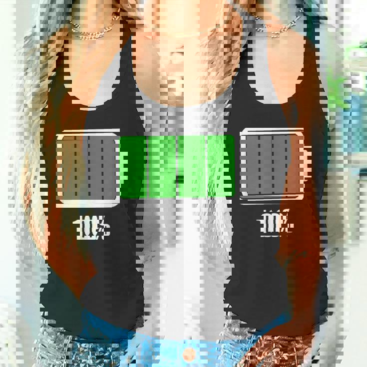 バッテリー 100 シャツ バッテリーフル充電 バッテリー満載 タンクトップ