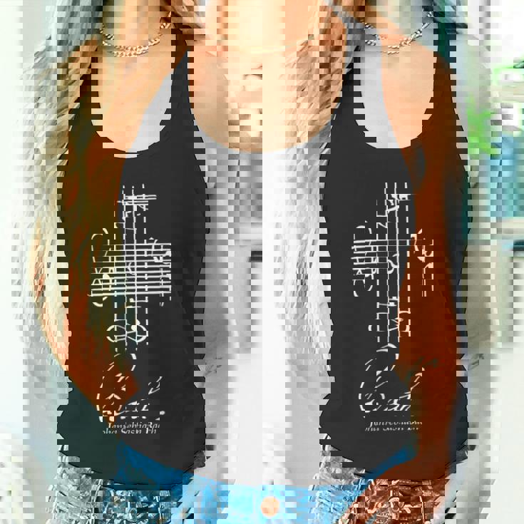 バッハ ミュージカル シグネチャー ノテーション 音楽 クラシック タンクトップ