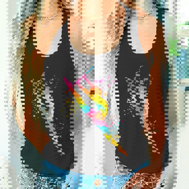 バトン付き体操 ガールズ キッズ 新体操 タンクトップ