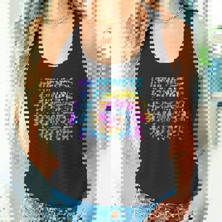 バドミントン ダブルスのパートナー選手 バドミントン チーム タンクトップ