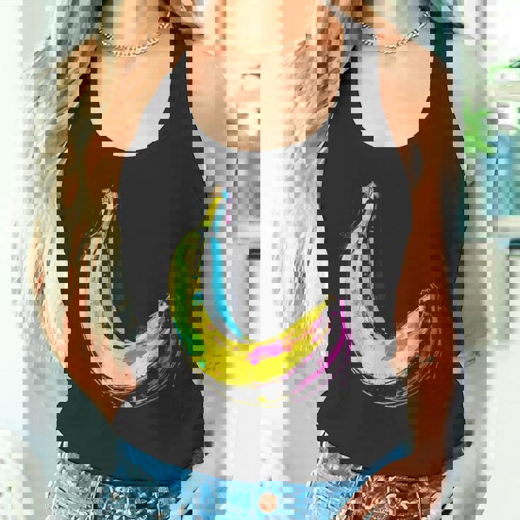 バナナ フルーツ モチーフ イラスト アート バナナ タンクトップ