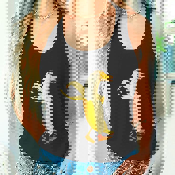 バナナアヒル。おかしいから人形の動物 タンクトップ