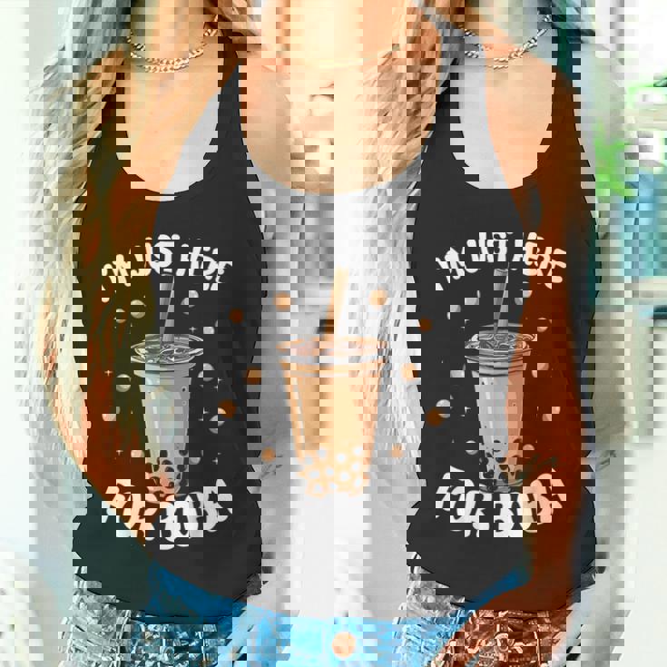 バブルティー かわいい カワイイ グラフィック 面白デザイン ボバティー タンクトップ