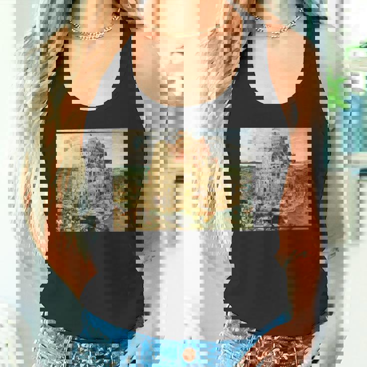 バベルの塔／ピーテル・ブリューゲル【世界の名画】（高精細画質） 美術館アート タンクトップ