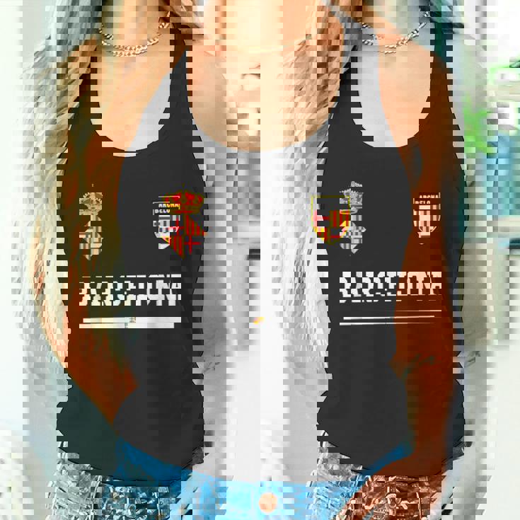 バルセロナ サッカースポーツ フラッグ フットボール タンクトップ