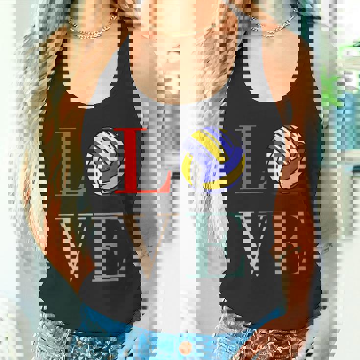 バレーボール 面白い バレー部 おもしろ 文字入り 服 おもしろグッズ 文字 ネタ メンズ Love 部活 タンクトップ