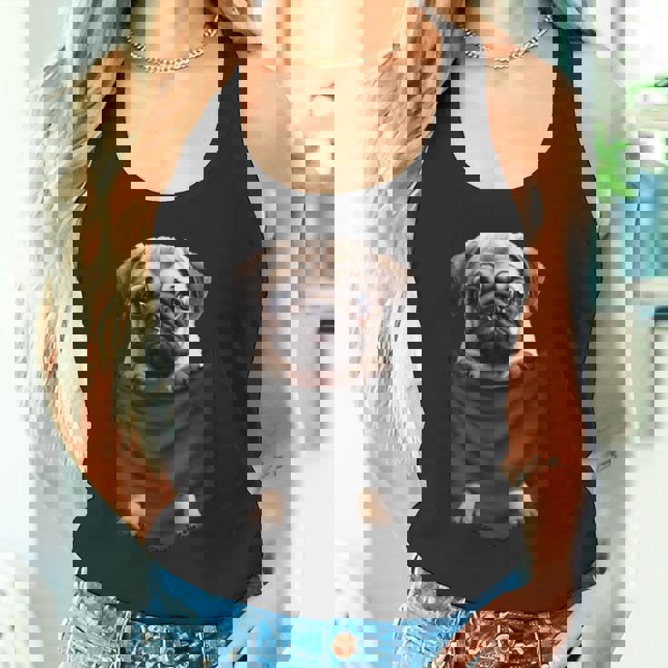 パグ 面白いtシャツ イヌ ポケット わんこ メンズ 犬好き グッズ かわいい おもしろ 面白い 服 ネタ タンクトップ