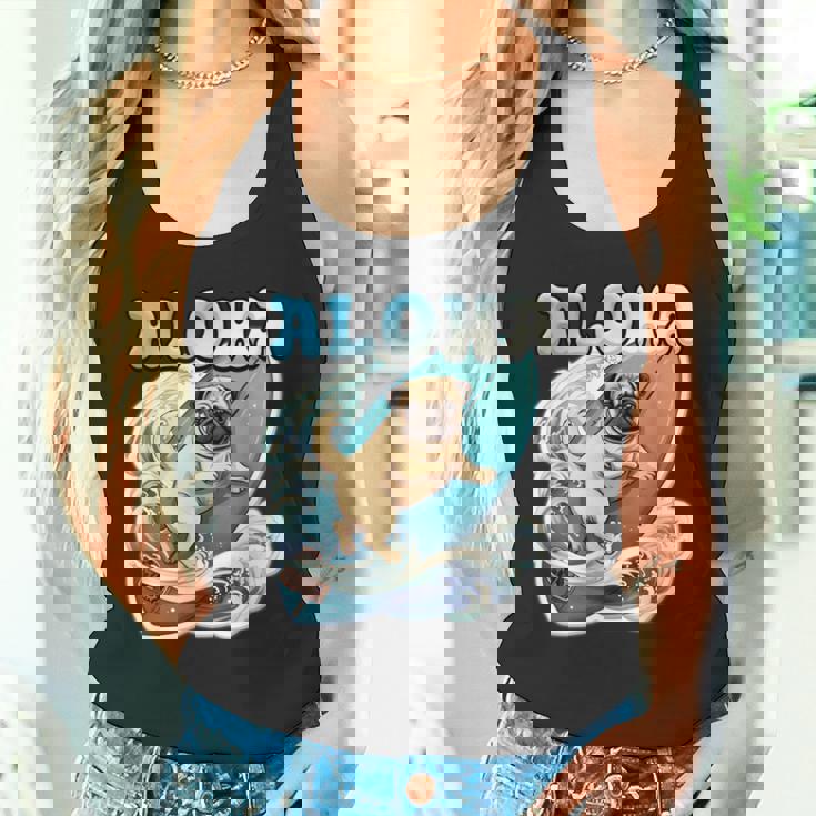 パグサーフィン アロハ サーフボード&ウェーブ タンクトップ