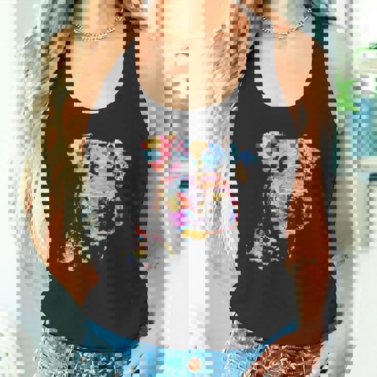 パステルペイント エアデールテリアポートレート タンクトップ