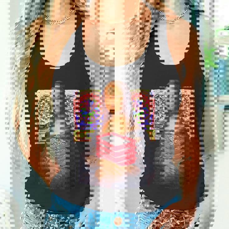 パチンカス 面白いtシャツ モナリザ パチンコ ギャンブル メンズ おもしろ 服 おもしろグッズ ネタ ウケ狙い タンクトップ