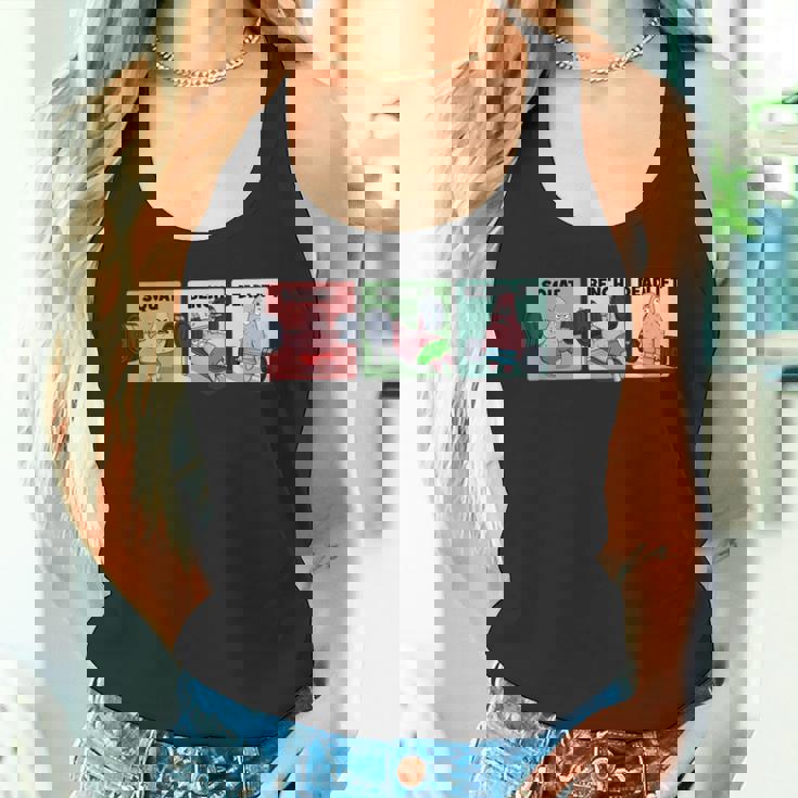 パトリック スクワット、ベンチ、デッドリフト 面白いパワーリフティング タンクトップ