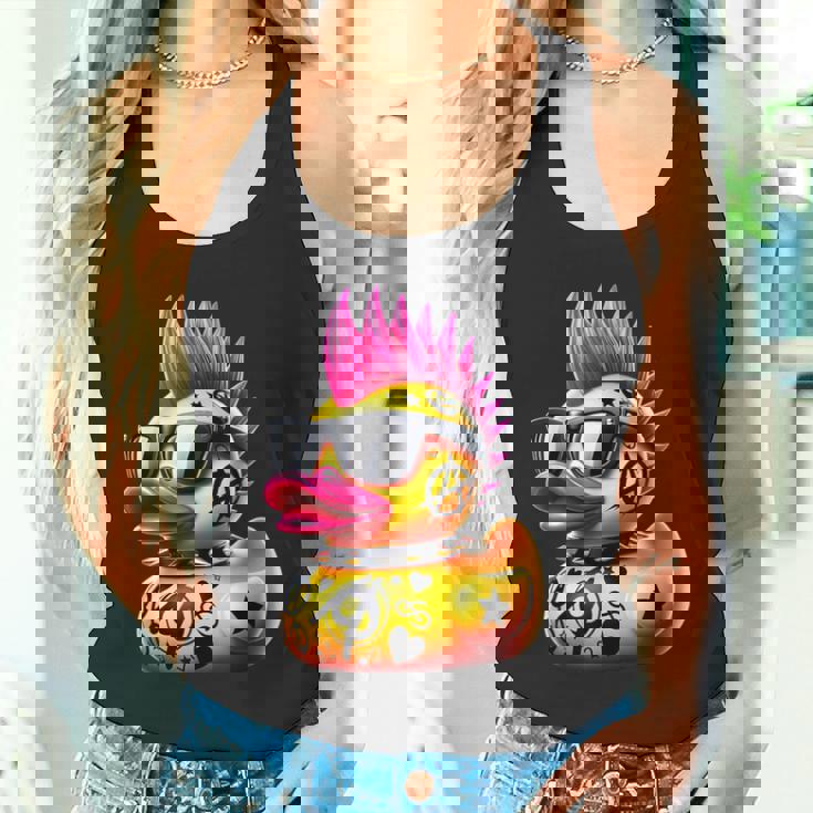 パンク アヒル アヒルの子 パンクロック 面白い 動物好き タンクトップ