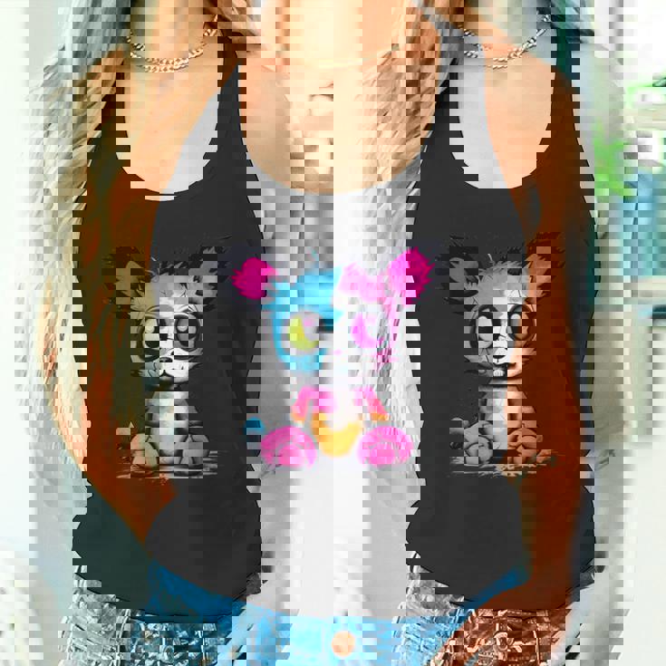 パンク モンスター 都会のぬいぐるみ くま 不気味でかわいい 怖い タンクトップ