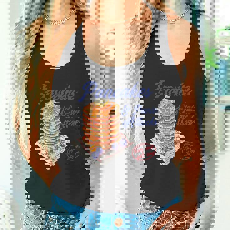 パンケーキとパニック発作 面白い メンタルヘルス 不安 タンクトップ