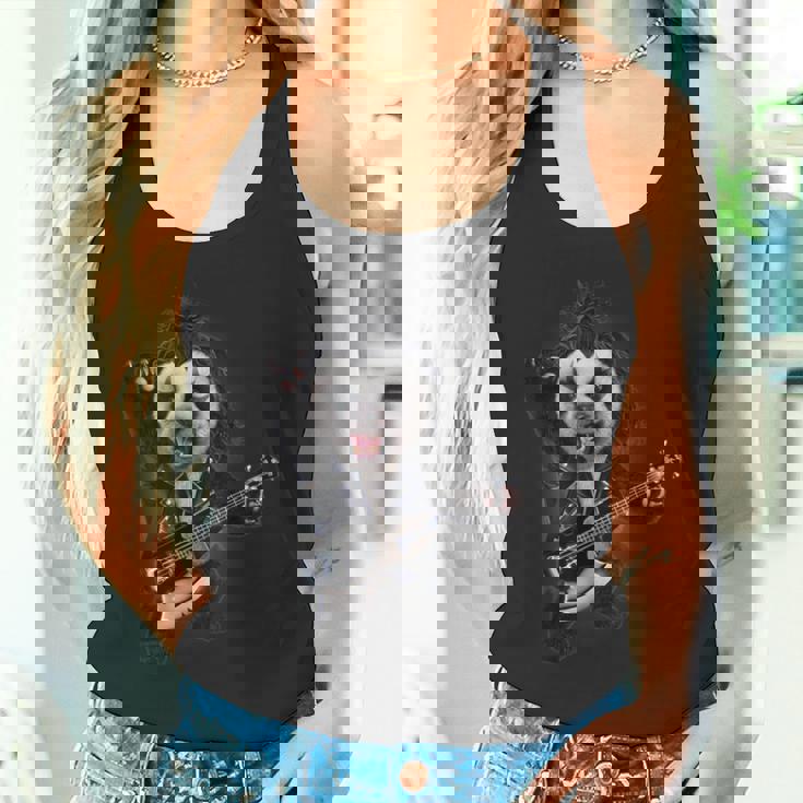 パンダ ロックスター ギター タンクトップ