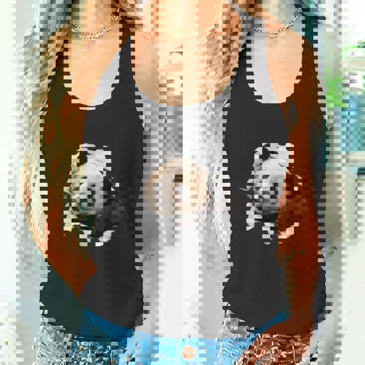 パンダ 面白いtシャツ メンズ 動物 グッズ おもしろ 面白い 服 ネタ 動物 珍獣 熊猫 タンクトップ