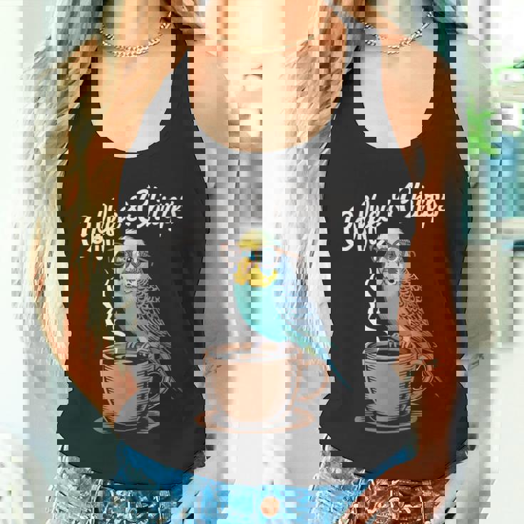 ヒップスター セキセイインコ コーヒー セキセイインコ タンクトップ