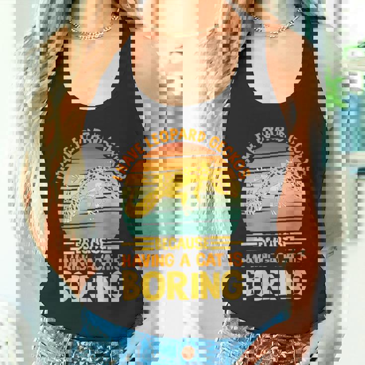 ヒョウモントカゲモドキ 爬虫類 小さな恐竜を飼っています タンクトップ