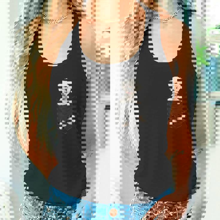 ビションフリーゼ愛好家のためのポケットに入った面白いビションフリーゼ タンクトップ