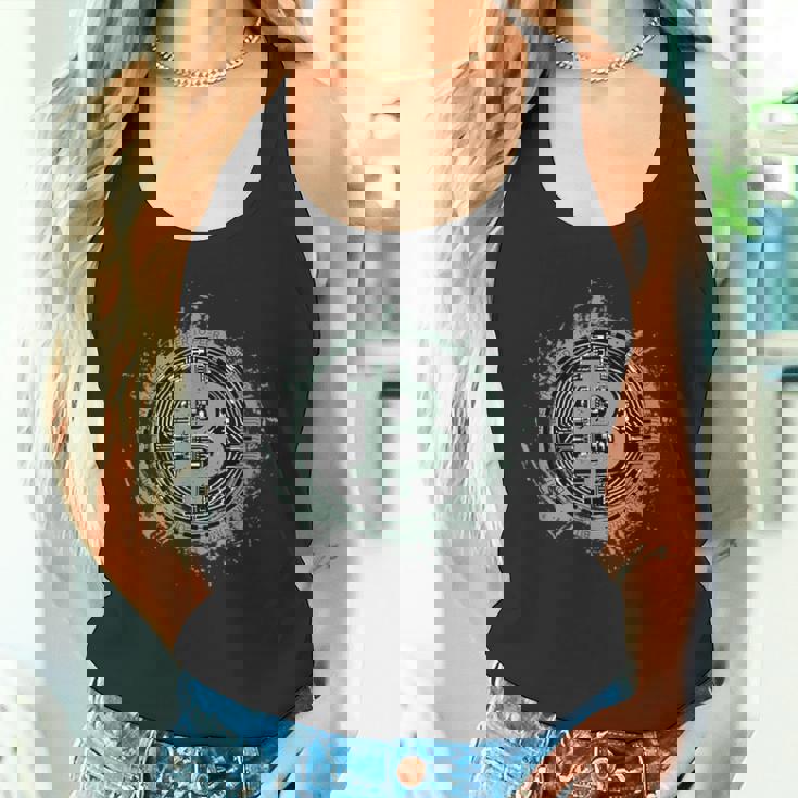 ビットコイン Btcシンボル 暗号とビットコイン タンクトップ