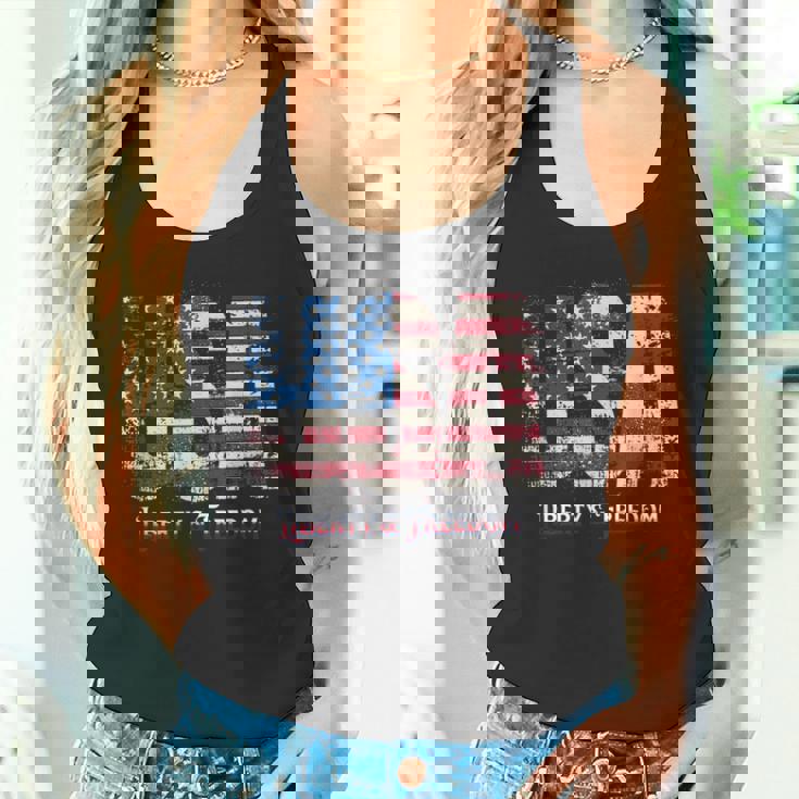 ビンテージ 愛国心あふれるアメリカ国旗 Usa メンズ レディース キッズ ギフト タンクトップ