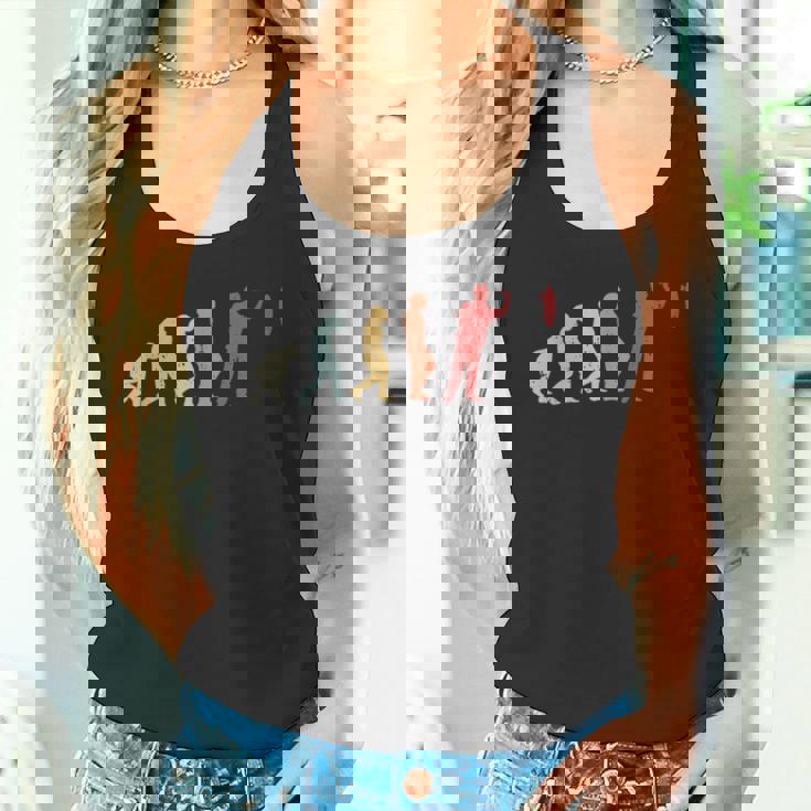 ビンテージダーツ進化面白いダーツダーツプレーヤーのギフト タンクトップ