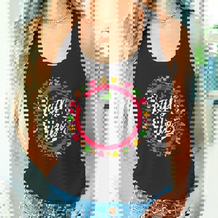 ビーガンバイブ 面白い 菜食主義 草食動物 ベジタリアン感謝 タンクトップ