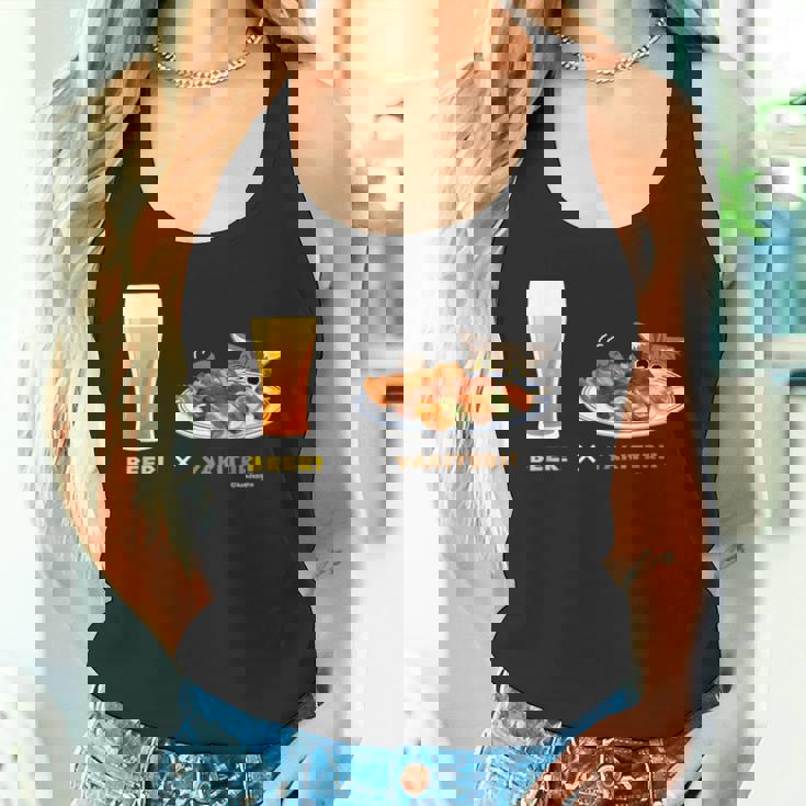 ビールとやきとりとねこ ビール 焼き鳥 猫 タンクトップ