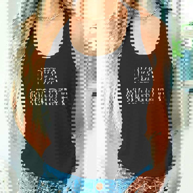 ピザマルゲリータデザイン メンズ レディース おもしろピザ タンクトップ