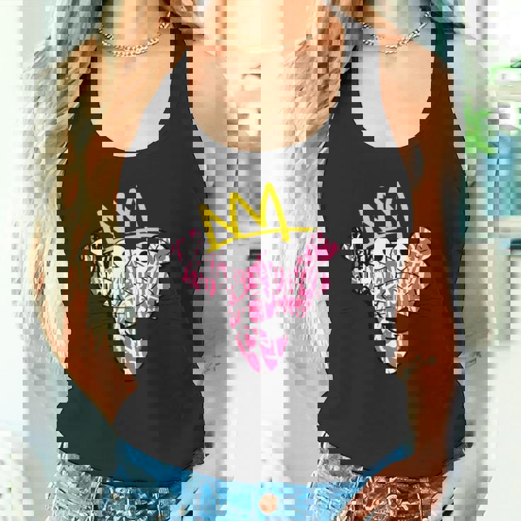 ピンクパンサー 王冠グラフィティアート タンクトップ