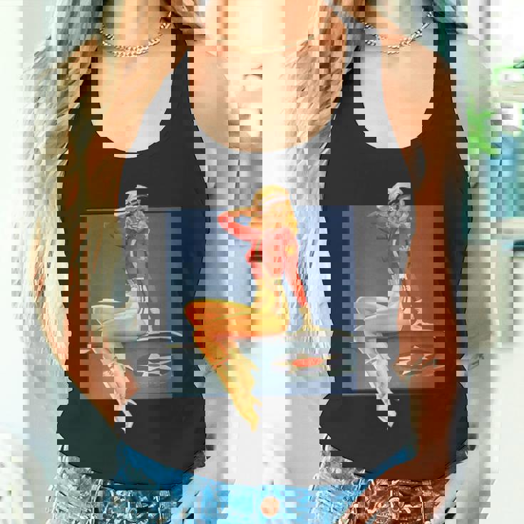 ピンナップガールww2軍空軍ポスターヴィンテージ タンクトップ