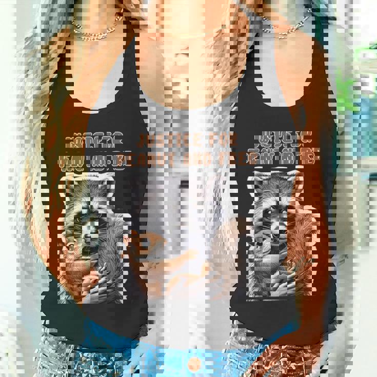 ピーナッツとフレッドの正義 ピーナッツリス フレッドアライグマ タンクトップ