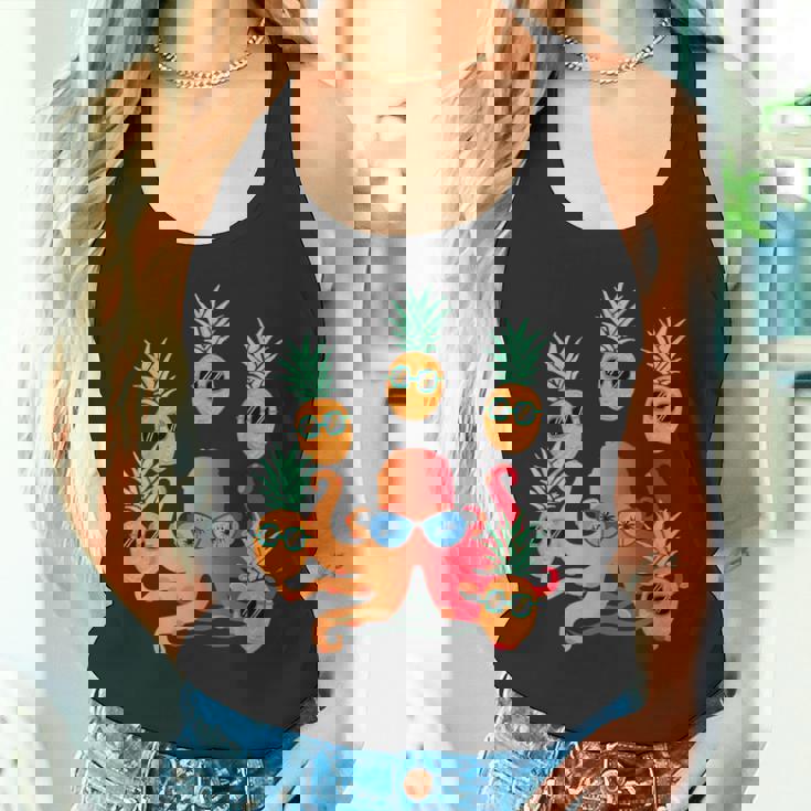 ファニー クール オレンジ タコ ジャグリング パイナップル タンクトップ