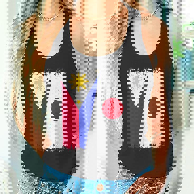 フィリピン 日本 ハーフフラッグ ウェア フィリピン ジャパニーズルーツ タンクトップ