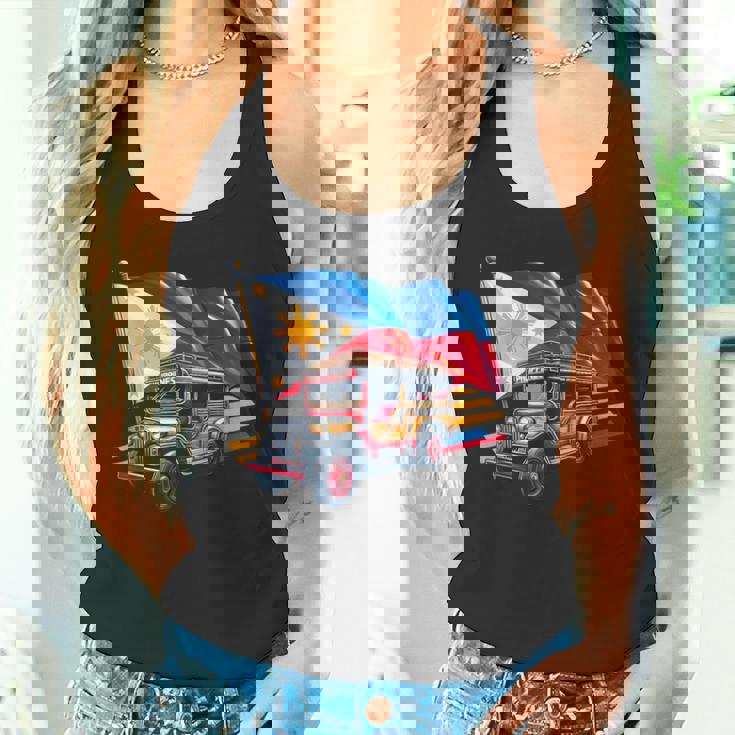 フィリピン国旗 誇り高きフィリピン土産 フィリピンジープニー タンクトップ