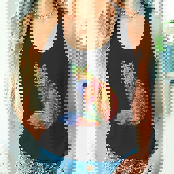 フォックス 賢いキツネ 森の動物たち タンクトップ