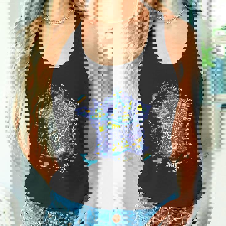 フランス 地図 ヨーロッパ パリ ツアー エッフェル フランス バケーション お土産 タンクトップ