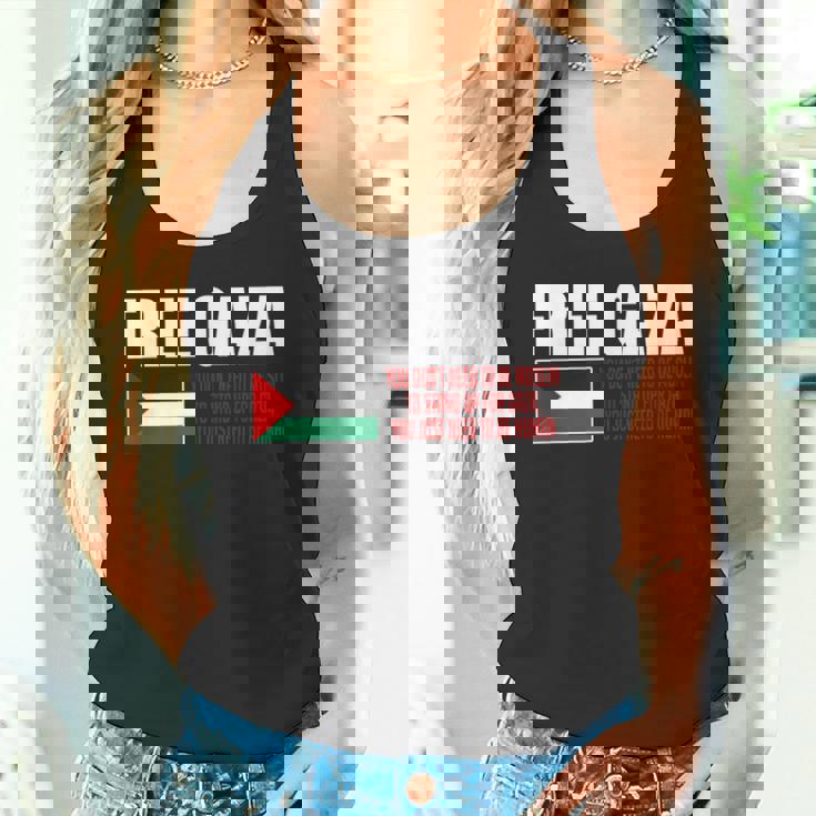 フリーガザ セーブガザ フリーパレスチナ パレスチナ タンクトップ