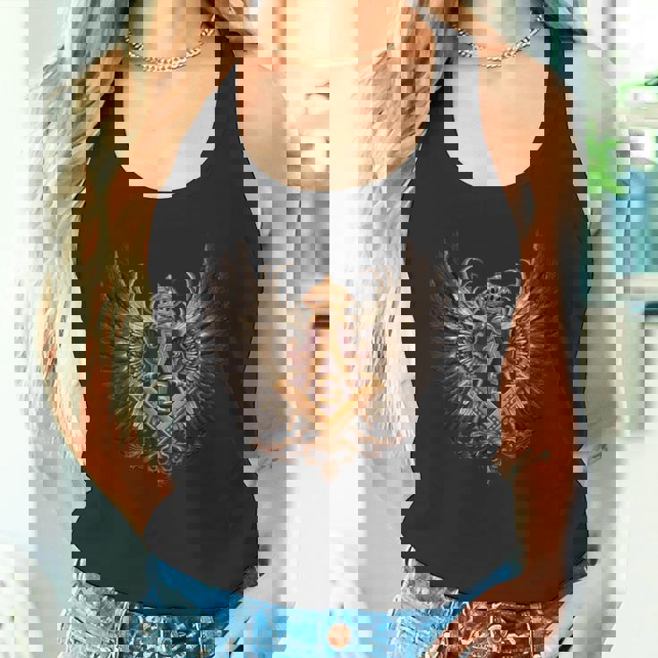 フリーメイソンのシンボル「強大な翼が広がる」、フリーメーソンの強さ。 タンクトップ