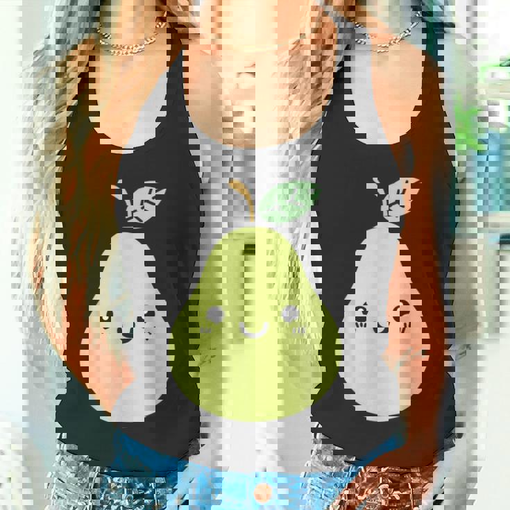 フルーツ 梨 小さなミニマリストのシンプルな梨 タンクトップ