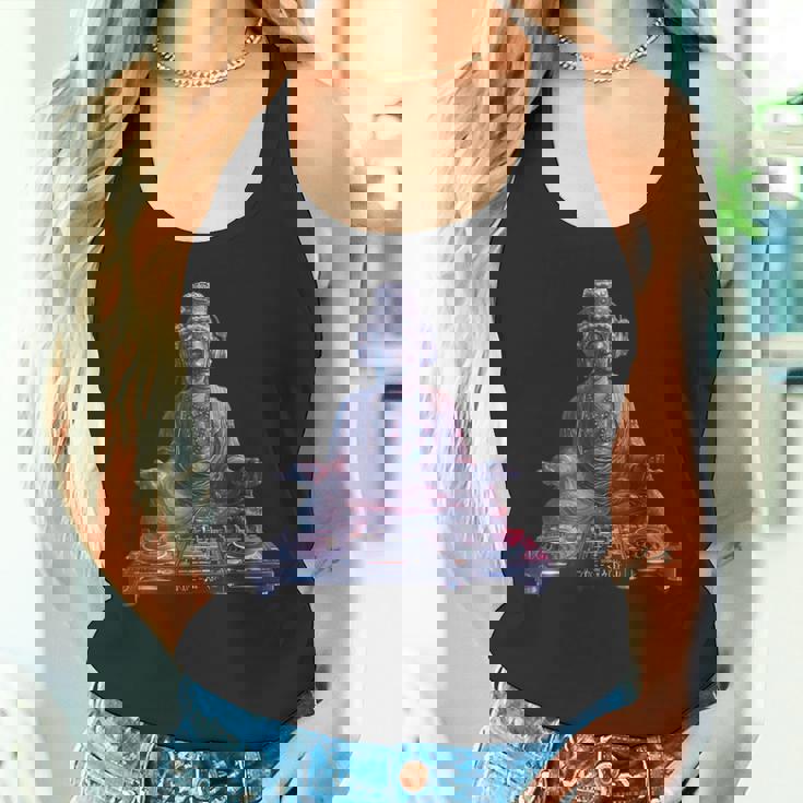 ブッダ Dj 瞑想 ダンス クラブ ハウス ターンテーブル Dj ブッダ タンクトップ