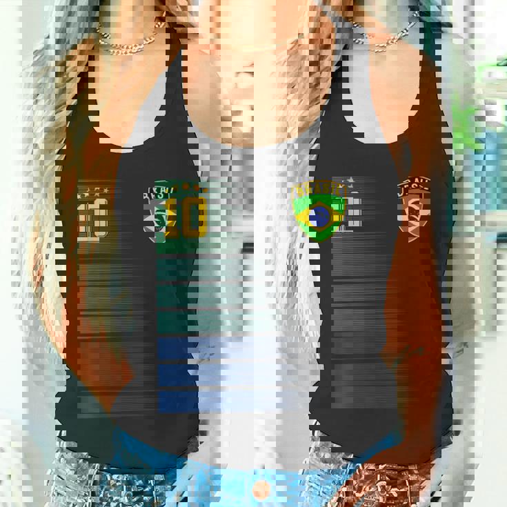 ブラジル サッカーファン ジャージ ブラジル国旗 フットボール愛好家 タンクトップ