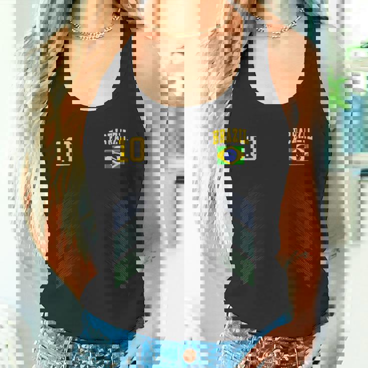 ブラジル サッカーファンジャージー ブラジル国旗 フットボール愛好家 タンクトップ