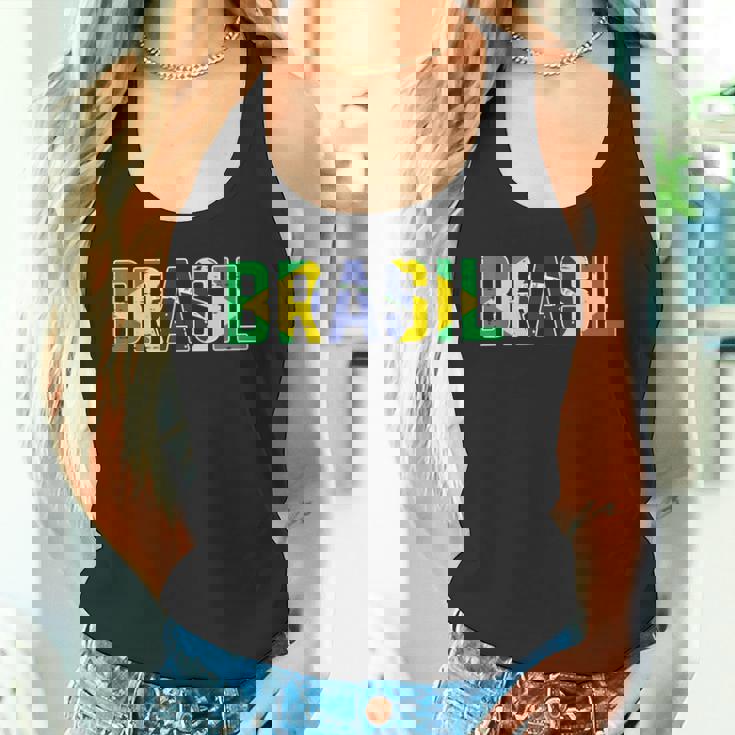 ブラジル国旗 ブラジリアンサッカーファン メンズ レディース ボーイズ ガールズ キッズ タンクトップ