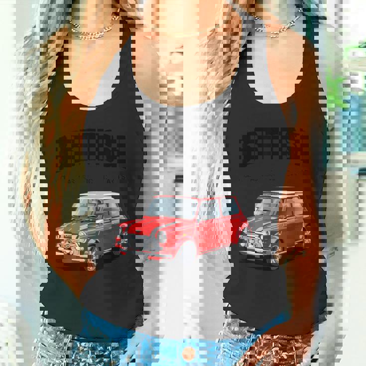 ブリティッシュクラシックカー レッド ミニスポーツカー タンクトップ