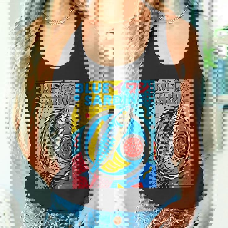 ブルーイワシ 和風メンフィススタイル タンクトップ