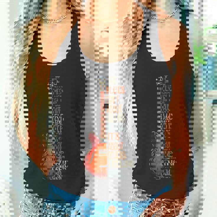 ブルース音楽ギターギタリストのギタリストのためのおかしいギフト タンクトップ