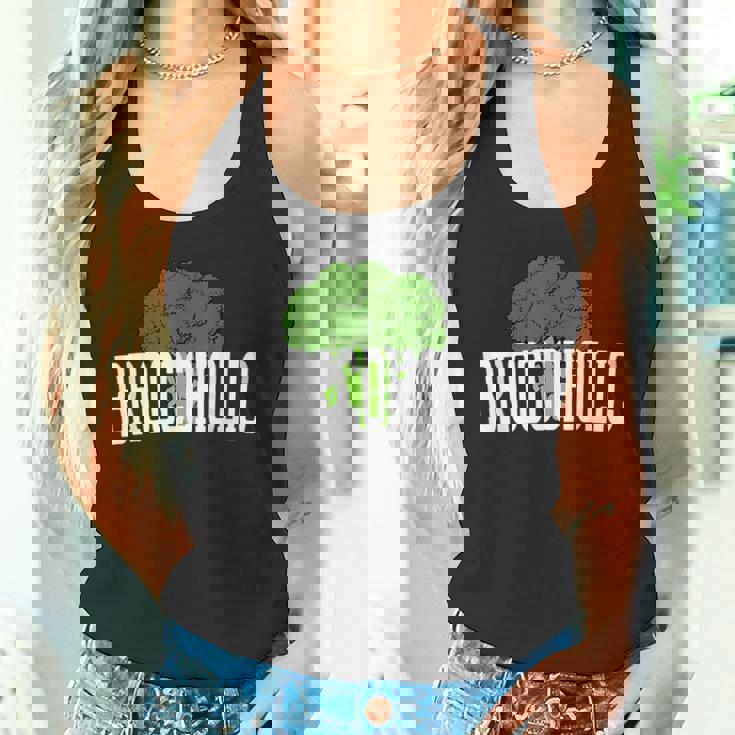 ブロッコホリック ブロッコリー中毒 恋人 野菜 おもしろ ビーガン Broccoholic タンクトップ