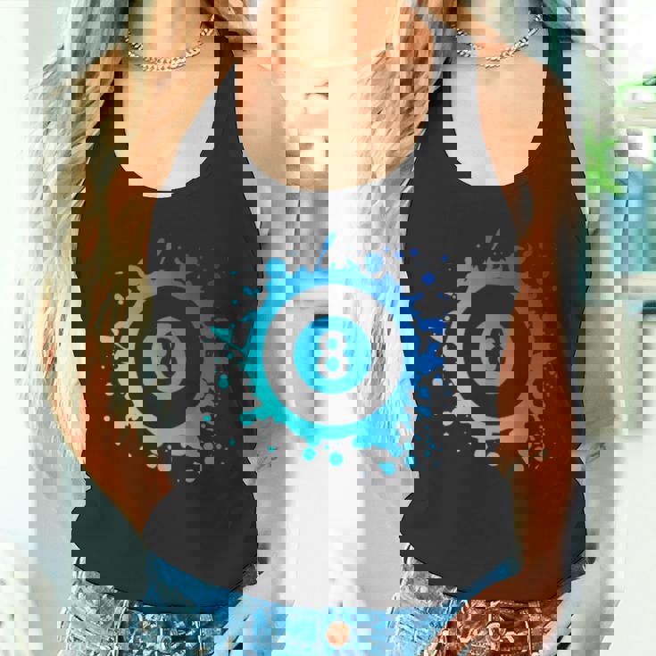 プール ビリヤード プレーヤー エイトボール シンプル プール タンクトップ