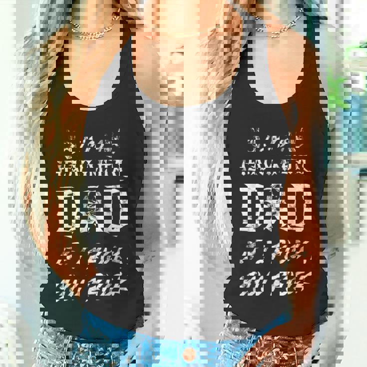 メンズ ヘヴィメタルをロックしたらヘヴィメタルお父さんだ タンクトップ